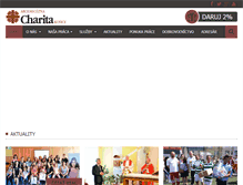 Tablet Screenshot of charita-ke.sk